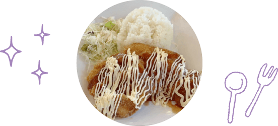 癒しのランチタイムチキンプレートで満腹