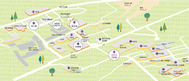 京女キャンパスマップ